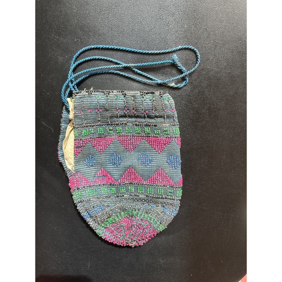 Antique Glass Beaded Purse Edwardian or 1920's - Picture 2 of 8